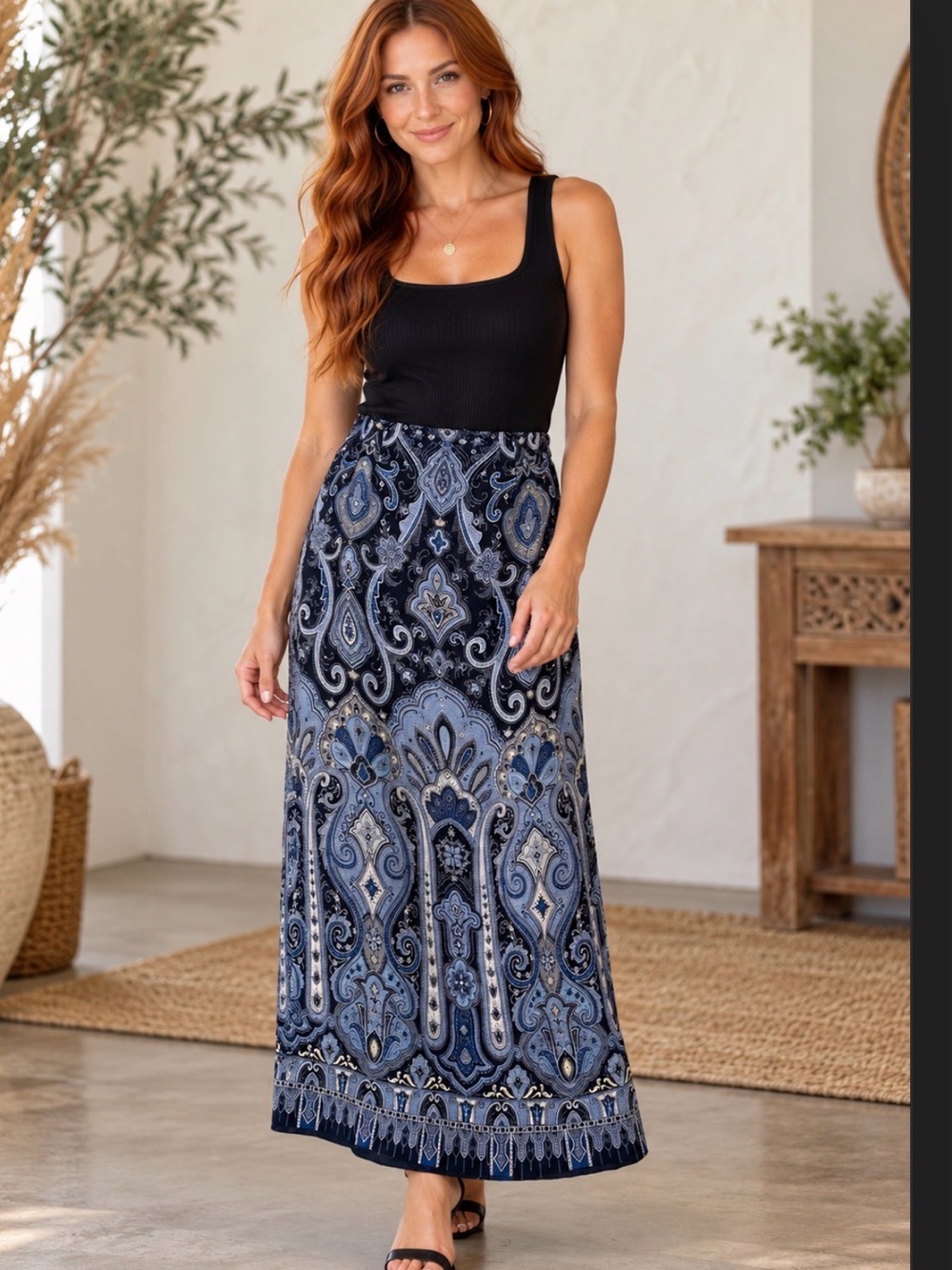 Silk Maxi Skirt